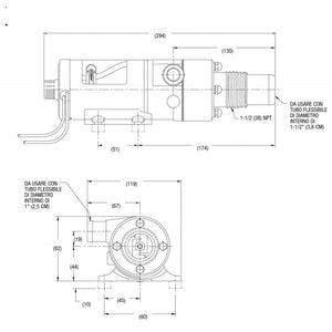 POMPA  MACERATORE JABSCO 24 V.