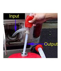 Pompa Travaso Manuale A Sifone Succhia Aspira Liquidi Carburante Vino Acqua Olio         