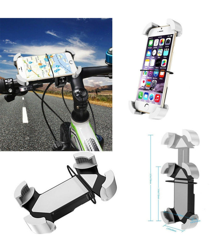 Porta Cellulare Per Bicicletta Manubrio Supporto Smartphone Rotante 360° Max 5,5"         