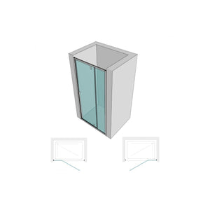 Porta doccia battente vetro trasparente anticalcare 8mm h195 like, dimensioni 150cm