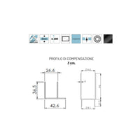 Porta doccia battente vetro trasparente anticalcare 8mm h195 like, dimensioni 120cm