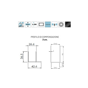 Porta doccia battente vetro trasparente anticalcare 8mm h195 like, dimensioni 150cm