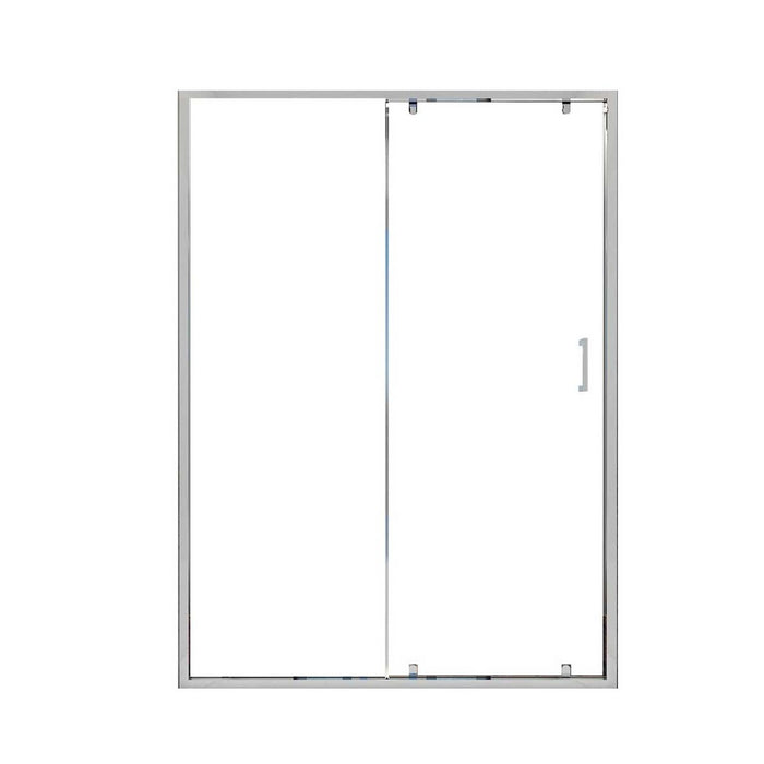 Porta doccia scorrevole trasparente anticalcare 6mm h195cm cristal, dimensioni 150