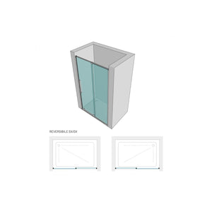 Porta doccia scorrevole trasparente anticalcare 8mm h200cm filanta one, dimensioni 110cm