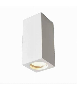 Porta Faretto Applique Soffitto In Gesso Verniciabile Forma Cubo Gu10 Gs-c140-q         