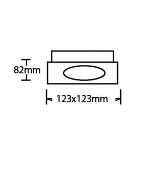 Porta Faretto Orientabile Da Incasso Bianco Per Lampadine Gu10 Gu5.3 P33-gu10-b1         