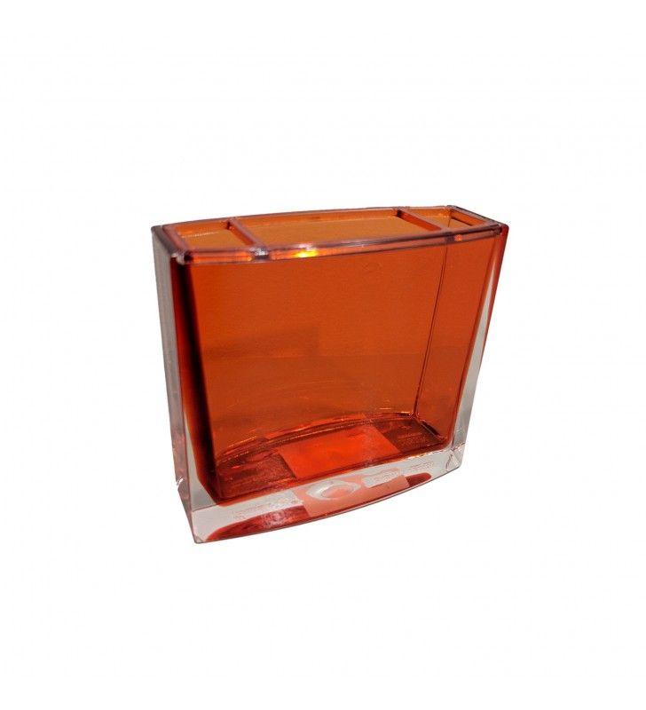 Porta spazzolini arancio - serie chic cod 76489