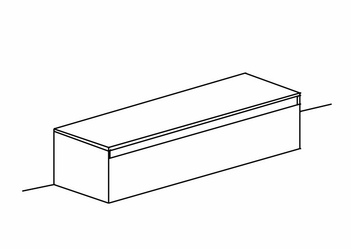 Base TV con un cassettone L.138 cm, finitura Piombo, ZLCINFNPENEW48