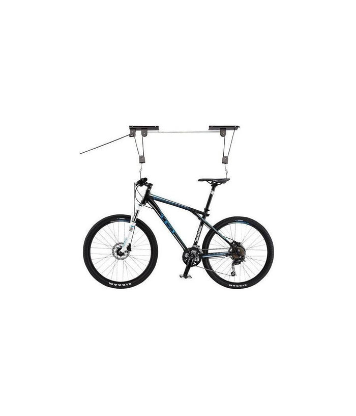 Portabici Sospensione Appendi Bici Soffitto Cantina Garage Carrucola 1 Bici 20kg         