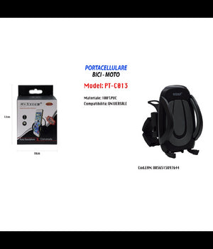 Portacellulare Bici Moto Universale Per Smartphone Ipad Navigatore Maxtech Pt-c013         