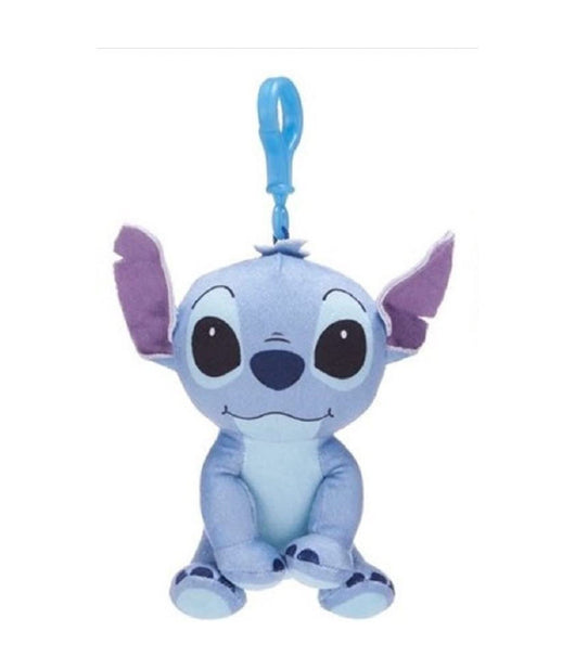 Portachiavi Di Stitch Con Clip Per Borsa In Peluche Lilo & Stitch Misura 11,5 Cm         