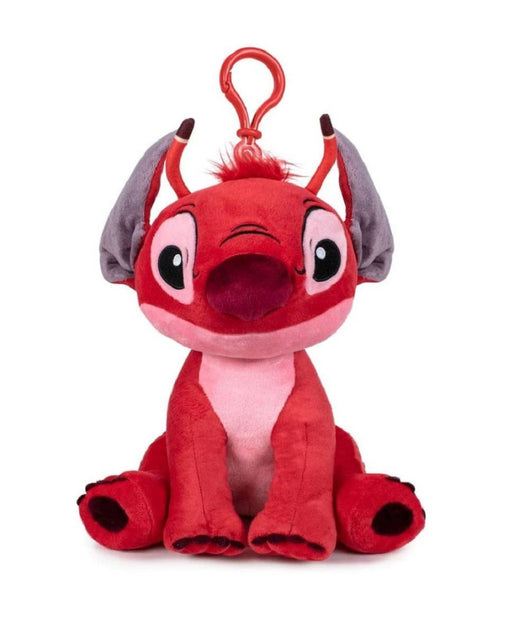 Portachiavi Di Stitch Rosso In Morbido Peluche Con Clip Per Borsa Lilo & Stitch         