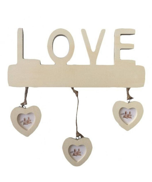 Portafoto a muro Love con cuori 30x35 Vacchetti