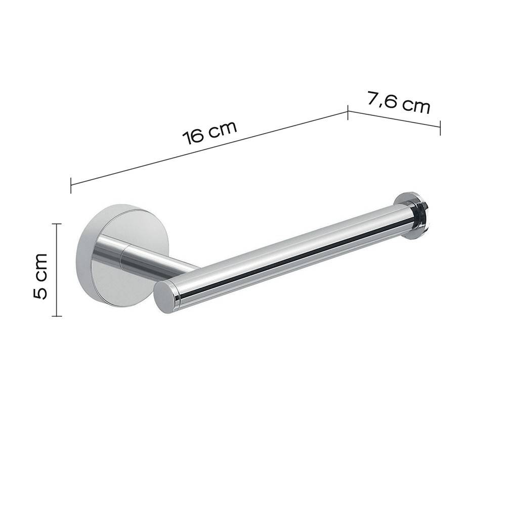 Portarotolo a muro Gedy in acciaio inox e cromall serie Eros - Gedy