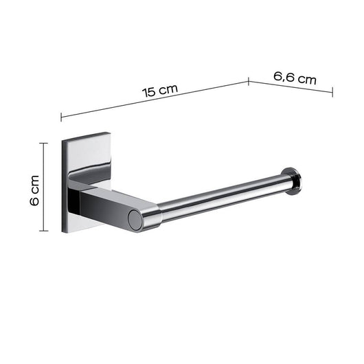 Portarotolo a muro Gedy in acciaio inox e cromall serie Maine - Gedy