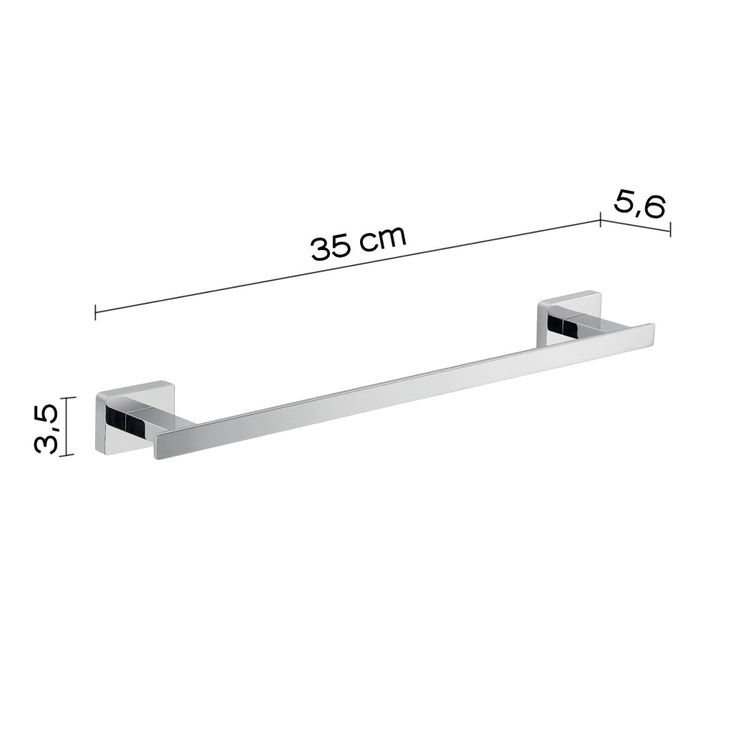 Portasalviette 35 cm aneta cromato | salvaspazio