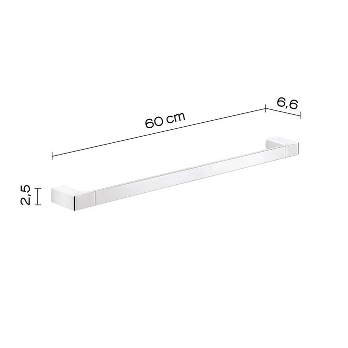 Portasalviette GEDY linea Pirenei da 60cm Cromato - Gedy