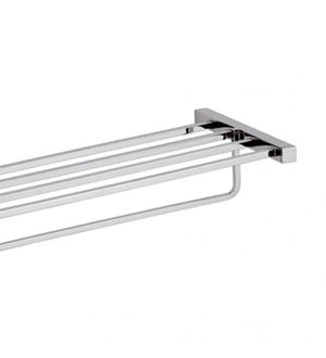 Portabicchiere da muro in vetro sabbiato con supporto cromato - serie forma cod 76326