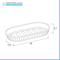 Portasaponetta in plastica Soft touch Tortora serie Jinko