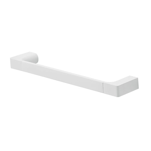 Portasciugamani 35 cm bianco opaco Gedy serie Pirenei in ottone con fissaggio a muro