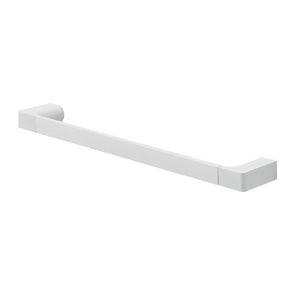 Portasciugamani 45 cm bianco opaco Gedy serie Pirenei in ottone con fissaggio a muro