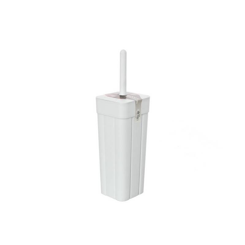 Portascopino in plastica bianco serie Woody cod 84060