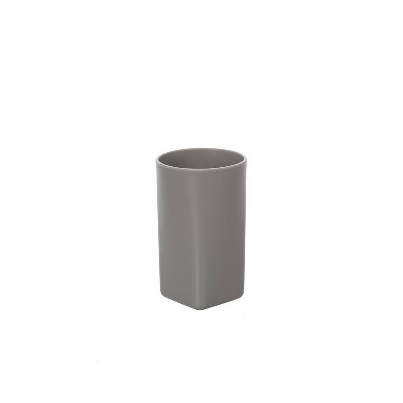 Portaspazzolino in plastica grigio denver cod 83949