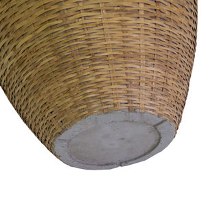 Portavaso cemento bambu' 1-3 naturale svasato cm ø49h43