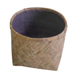 Portavaso cemento bambu' 1-4 naturale tondo cm ø63h47