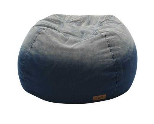 01 pouf in tessuto denim slavato misure l.85 h.45 p.80