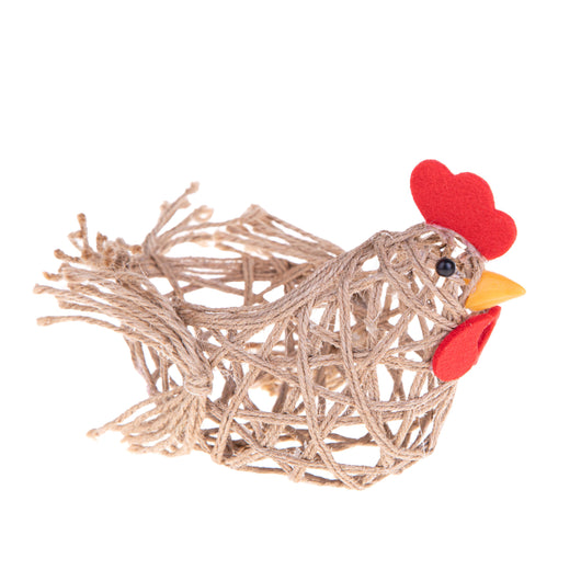 Set 6 Galline Decorative Contenitori 17x9x12 cm