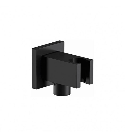 Presa acqua e supporto quadrato in ottone nero opaco cod 81777