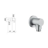 Presa d’acqua tonda g1/2” in acciaio inox 316l di tubico tevere