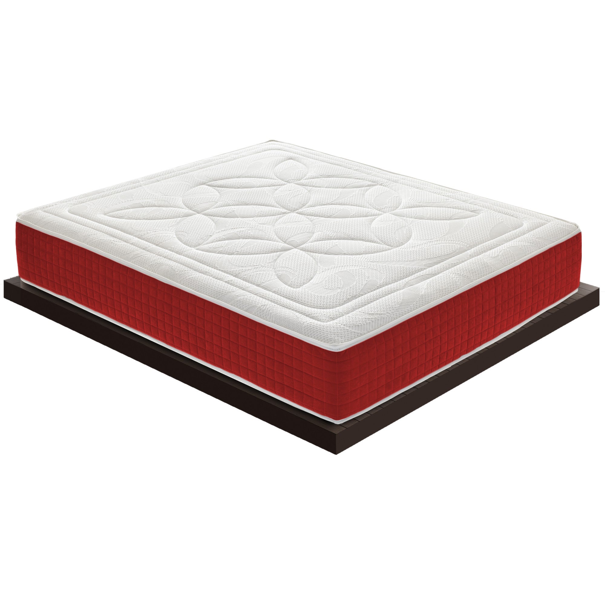 Materasso Matrimoniale 200x200 in memory foam, altezza 25 cm, 5 cm di memory foam, 11 zone di comfort   