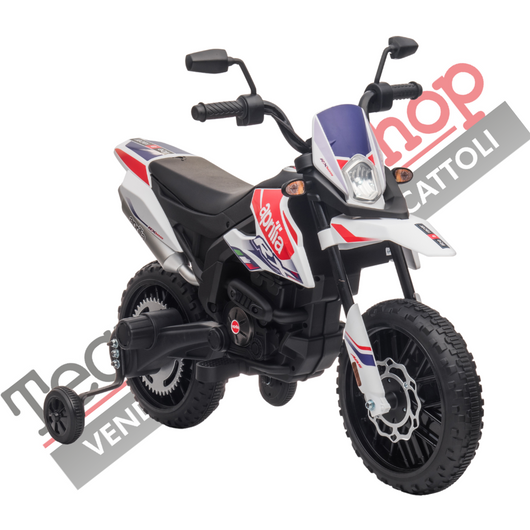 Moto Elettrica per Bambini Aprilia Racing RX125 12V Ruote in EVA