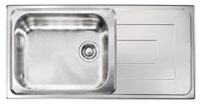 Lavello COMO  100X50 1 vasca sinistra+ gocciolatoio ACCIAIO INOX 010146.S1.01.2018