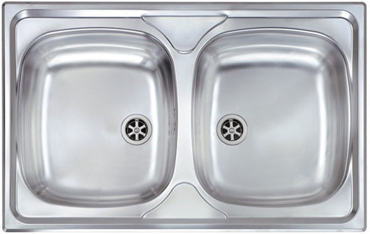 Lavello MONDIAL 79x50 2 vasche ACCIAIO INOX 011552.X1.01.2016