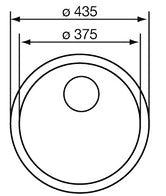 Lavello CINZIA rotondo Ø45 1 vasca ACCIAIO INOX 011949.X0.01.2016