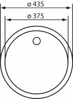 Lavello CINZIA rotondo Ø45 1 vasca ACCIAIO INOX 011931.X0.01.2016