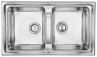 Lavello BRANDO 86X50 2 vasche ACCIAIO INOX 015104.X2.01.2033