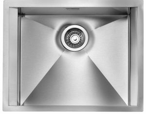 Lavello FOCUS 3" 1 vasca ACCIAIO INOX INCASSO SLIM 57X45 prof 19 015202.X0.01.2018