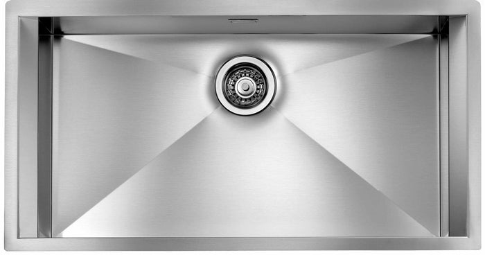 Lavello FOCUS 3" 1 vasca ACCIAIO INOX INCASSO SLIM 86X45 prof.19 015204.X0.01.2018