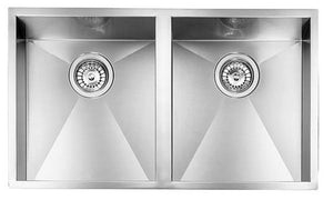 Lavello FILOQUADRA 77X45X19 2 vasche ACCIAIO INOX 011919.X0.01.2018