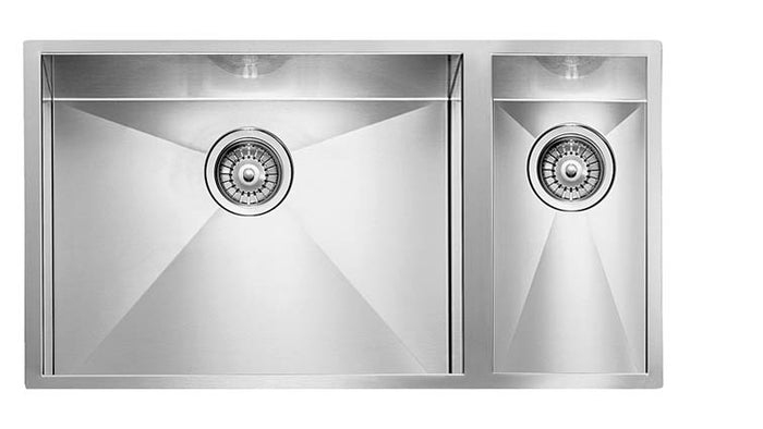 Lavello FILO QUADRA 3"  2 vasche  SINISTRE ACCIAIO INOX FILOTOP 79X45 PROF. 19 011925.S0.01.2018