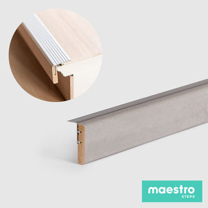 PROFILO DI PARTENZA LIGHT GREY STONE Rivestimento per Scale Interne