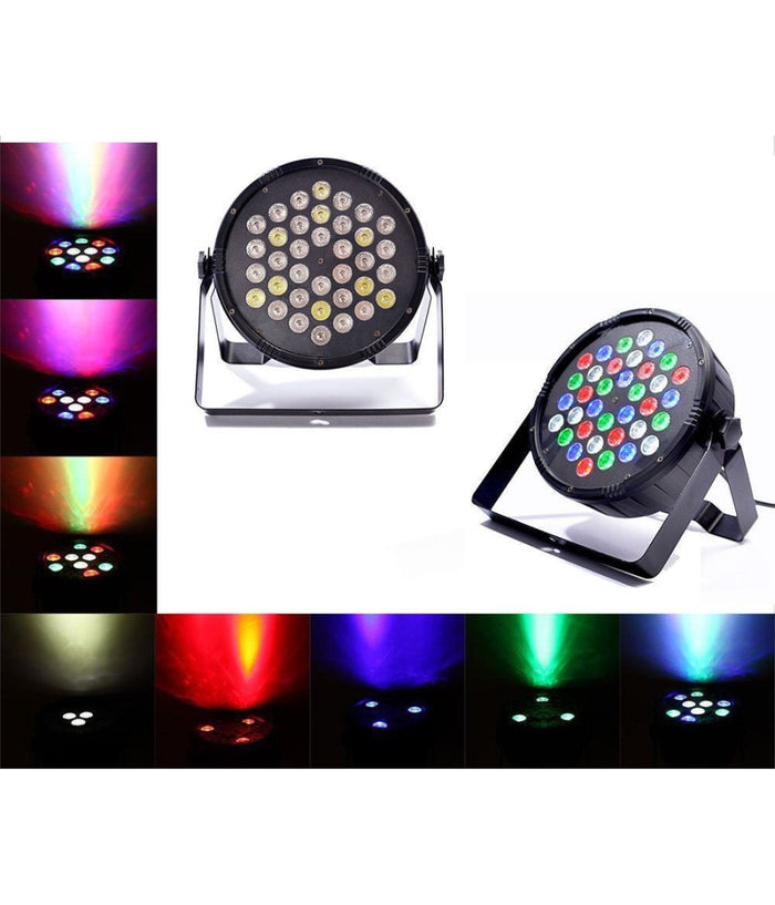 Proiettore Dmx 512 Effetto Luce Flat Par Light Rgb Alta Luminosita 36 Led 36w         