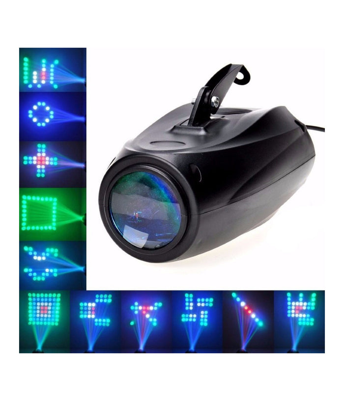 Proiettore Faro Airship 64 Led 10w Rgb Fascio Di Luce Effetti Disco Laser Luci         