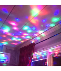 Proiettore Laser Natale Luce Lampadina Led Rotante Rgb Effetti Discoteca Feste         