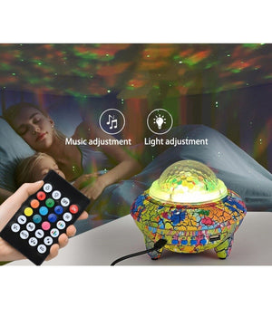 Proiettore Luci Effetti Led Rgb Cielo Stellato Cassa Bluetooth 10w         