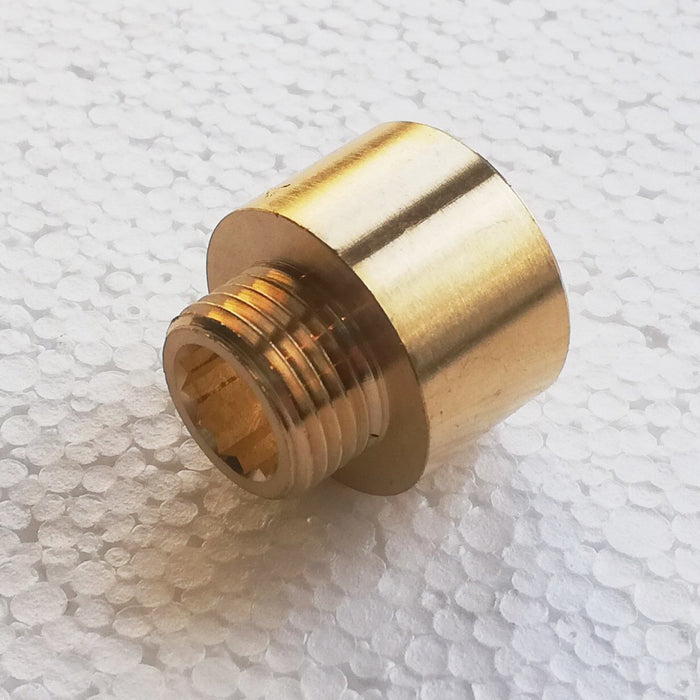 Prolunga ridotta in ottone giallo da f 1/2 x m 3/8